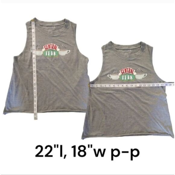 FRIENDS Y2K Grey Central Perk Printed Tank Top and Shorts Pajama Set Size XL - Picture 11 of 16
